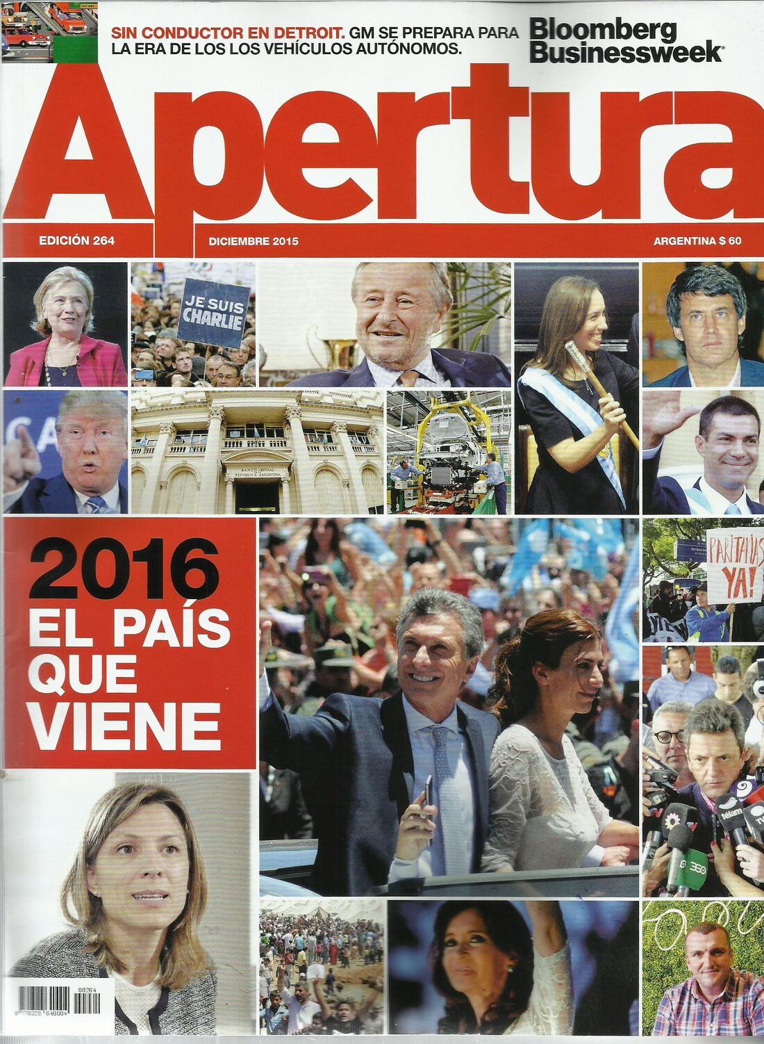 Tapa de la revista Apertura, diciembre de 2015